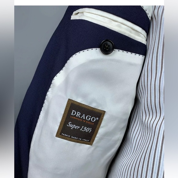 Suitsupply blazer dark blue Sz 38 mens Sienna Ticket Pocket Inc Wool 130’S - Picture 8 of 9